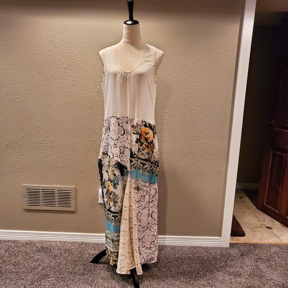 Beatiful Aratta Silent Journey Mixed Media Dress - size L